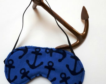 Anchor Sleep Mask, Nautical Eye Shades, Gift for a Boater.