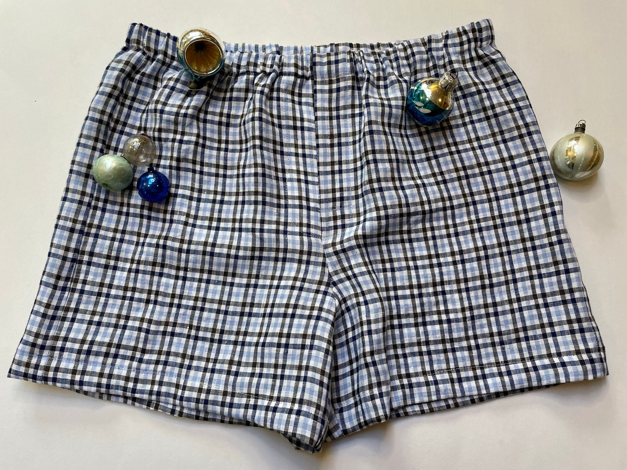 Gingham Boxer Shorts 