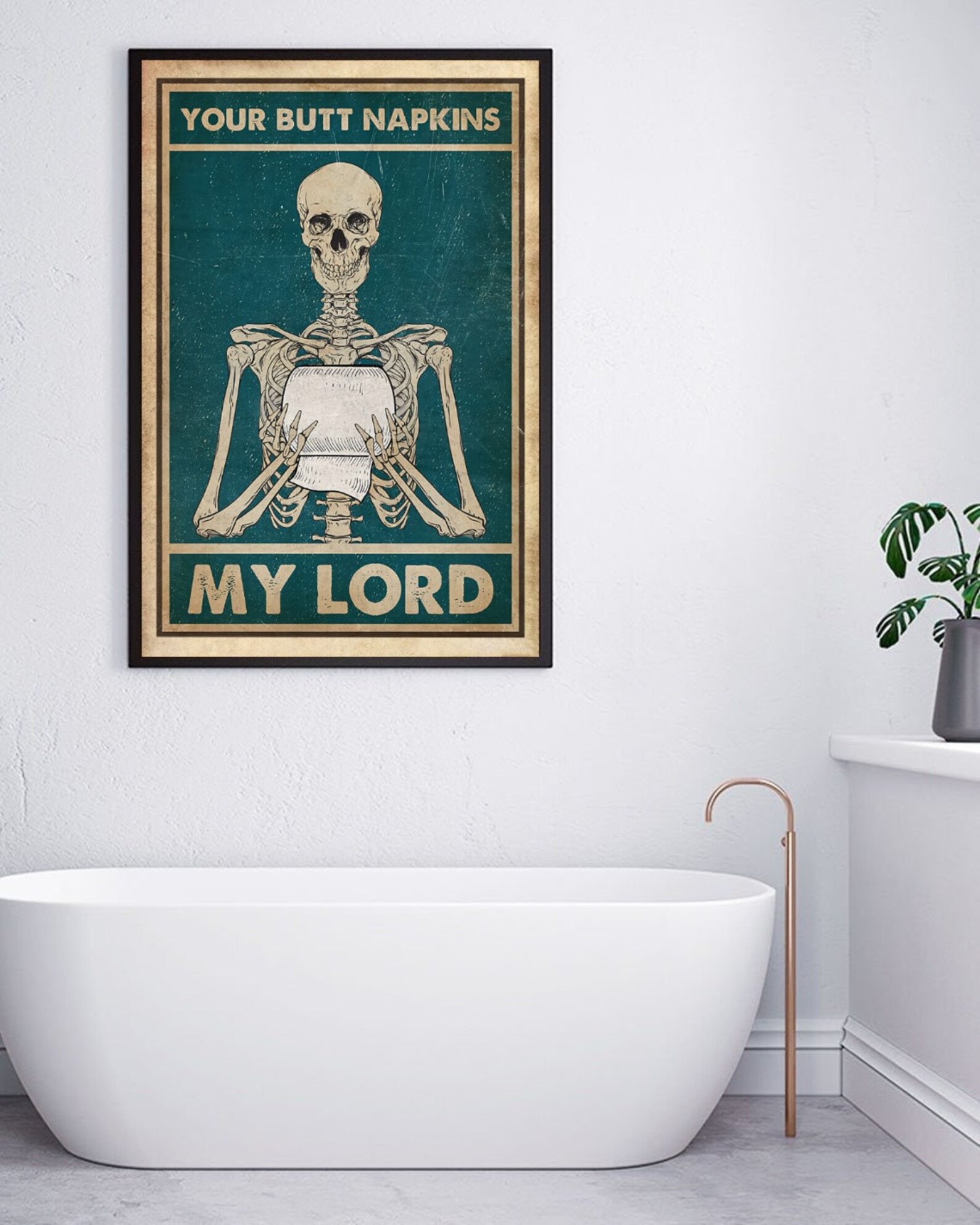 Buy 1 Get 1 Your Butt Napkins My Lord Poster Skeleton Etsy