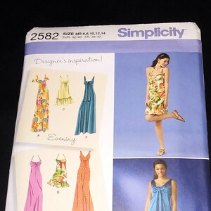 UNCUT Simplicity 2582 Misses&#39;/Miss Petite Dress SEWING PATTERN