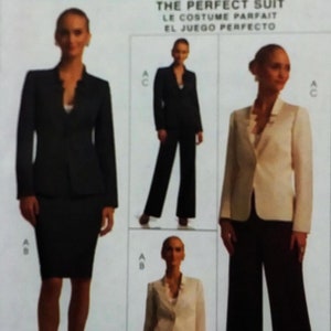 UNCUT McCall&#39;s M5597 Misses&#39; Lined Jacket, Skirt and Pants Sewing PATTERN
