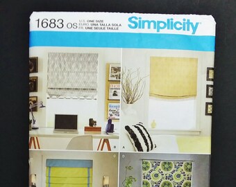 UNCUT Simplicity 1683 Window Shade Sewing Pattern