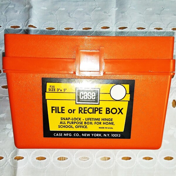 Address File Box Etsy