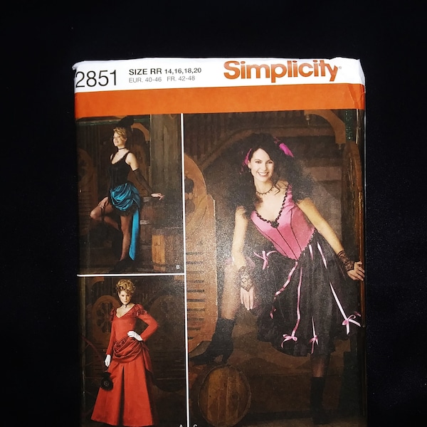 UNCUT Simplicity 2851 Misses Costume Sewing Pattern