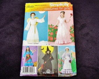 Simplicity #2845 Costumes for Girls Sewing Pattern