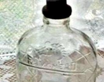 Vintage Clear Rams Head Pint Bottle