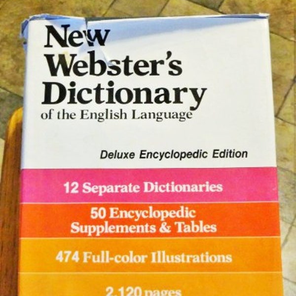 New Webster's Dictionary Edition 1971