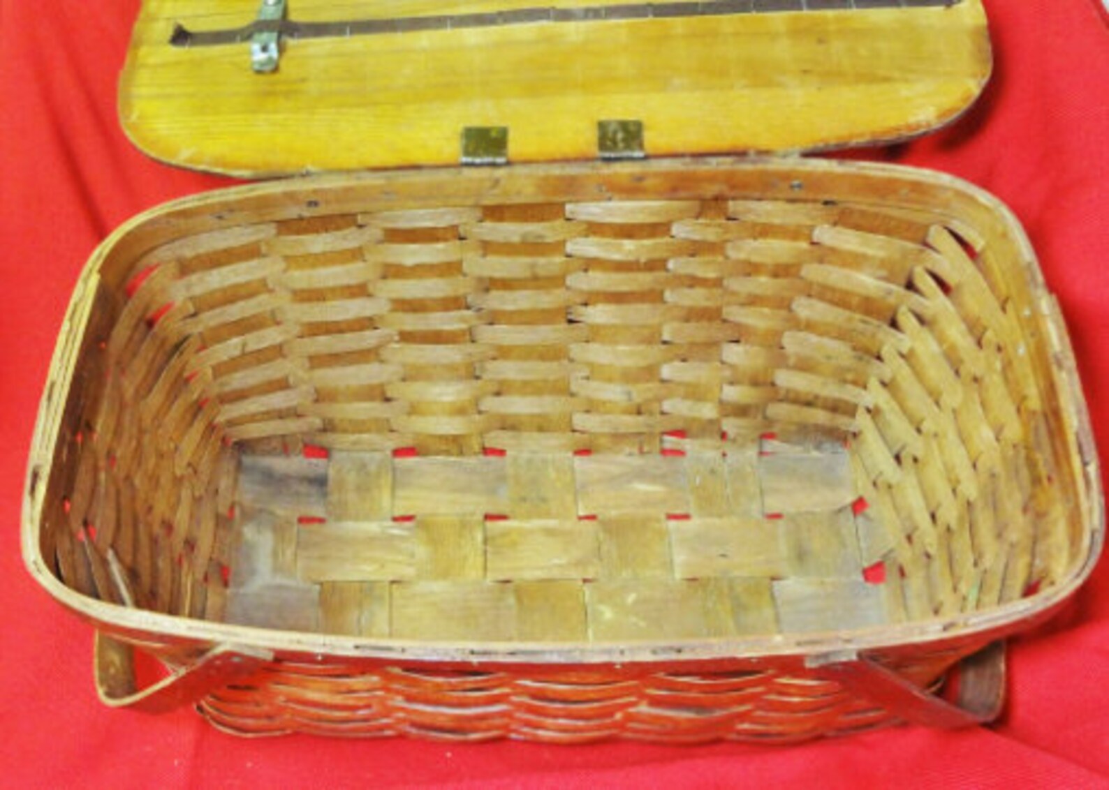 Large Vintage Wovnwood by Jerywil Brand Picnic Basket Etsy