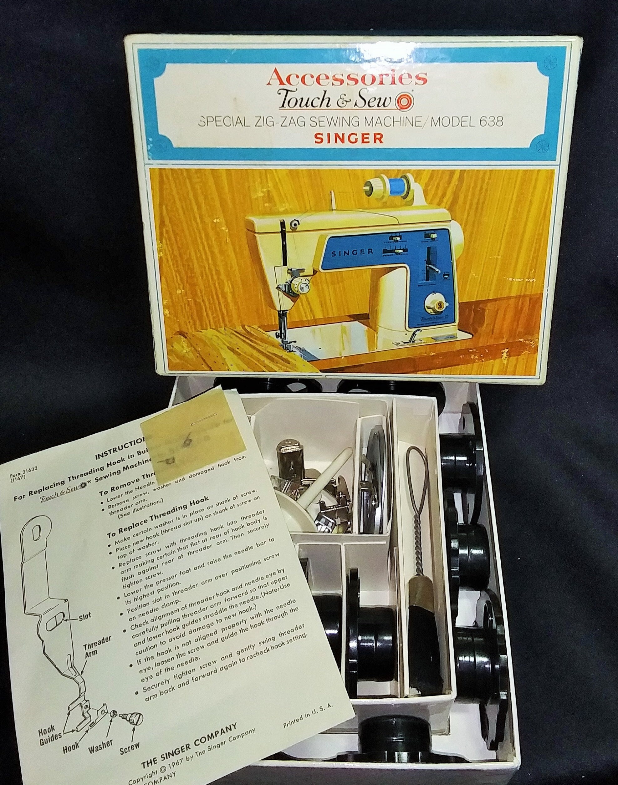 ビンテージ SINGER Touch & Sew Special Zig Zag/モデル 638