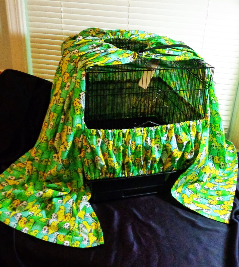 LARGE Bird CAGE Seed Catcher Skirt and Cover SET Etsy