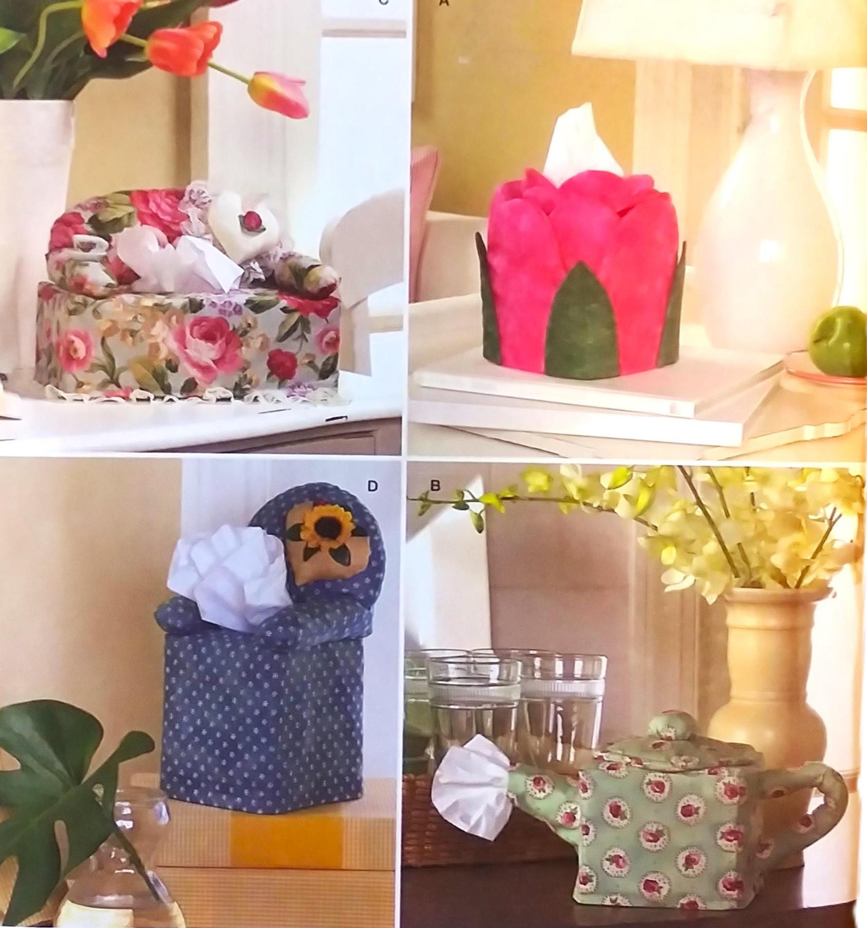 UNCUT Simplicity 2928 Tissue Box Covers SEWING PATTERN - Etsy