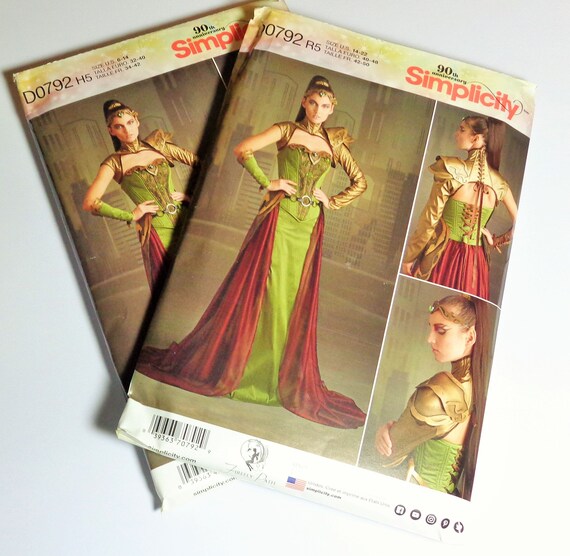 Simplicity Sewing Pattern 8363 Misses Fantasy Ranger Costume
