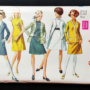 UNCUT Simplicity 7991 Dress, Cardigan Coat, Jacket SEWING PATTERN