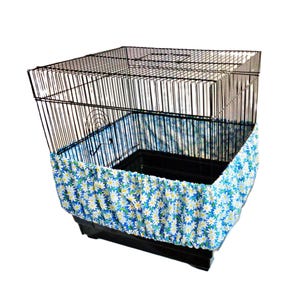 EXTRA Large Bird Cage Seed Catcher Skirt or Cover &quot;DAISIES&quot;