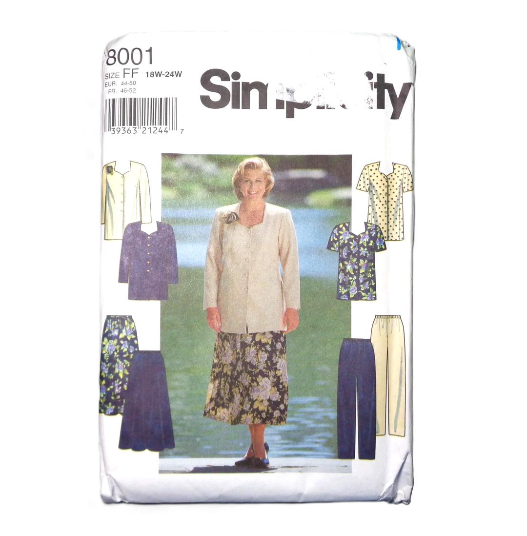 UNCUT Simplicity 8001 Women's Tunic, Skirt, Pants SEWING PATTERN - Etsy