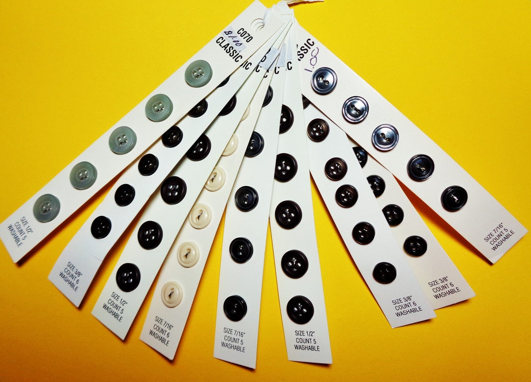 25 Button Cards - Etsy