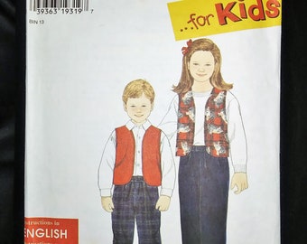 Vintage Children's SIMPLICITY 7295 Vest and Pants Sewing Pattern