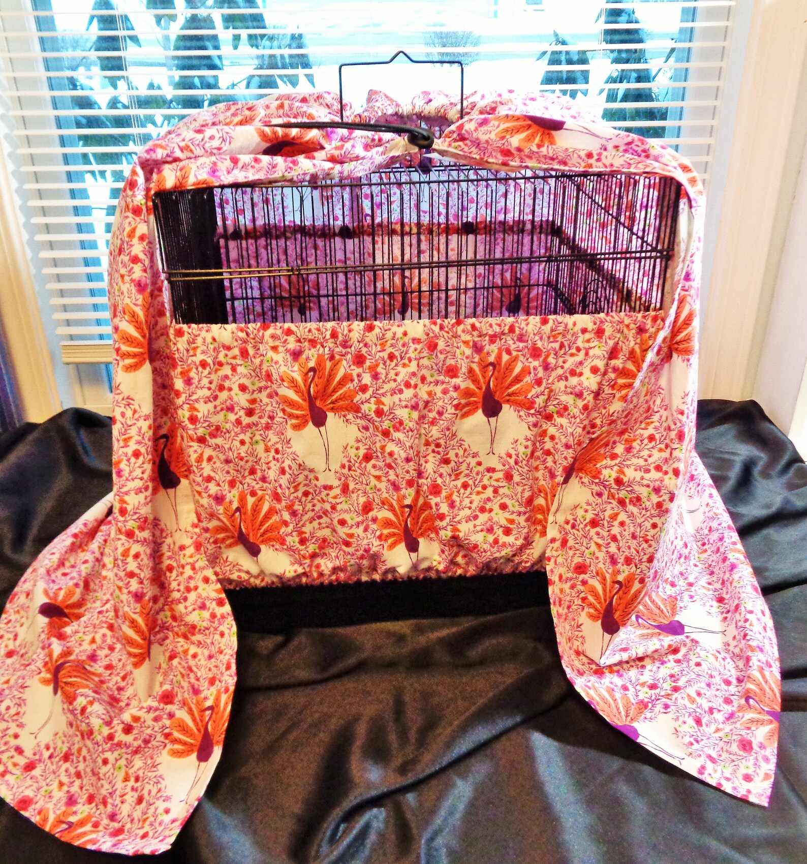 JUMBO Bird Cage Seed Catcher Skirt and/or Cage Cover Etsy