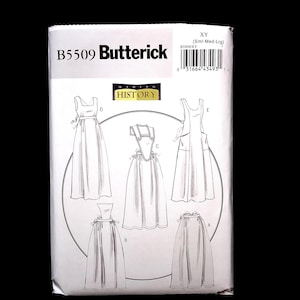UNCUT Butterick B5509 &quot;Making History&quot; APRONS Sewing Pattern