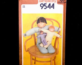 UNCUT Simplicity 9544 Stuffed Doll Sewing Pattern