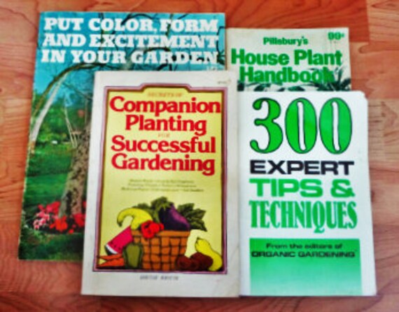 GARDENING BOOKS Four (4) Vintage Sources of Information, Tips, Techniques,  Secrets and Hints - Etsy