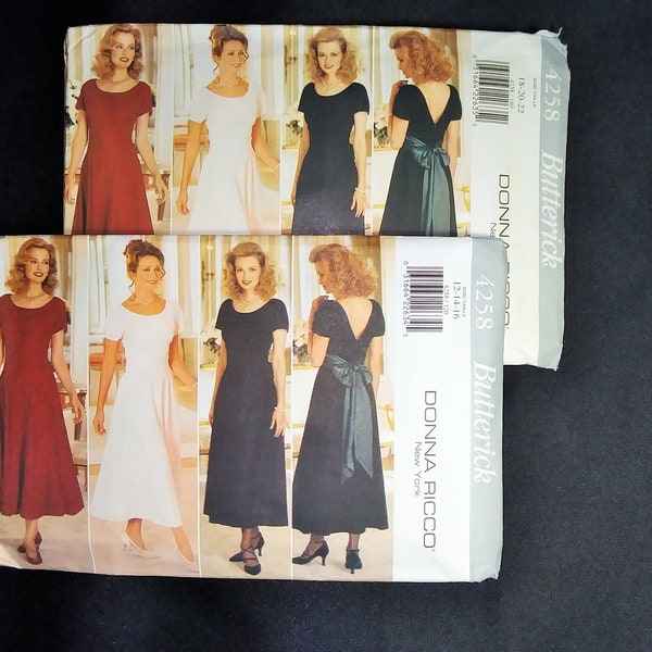 UNCUT Butterick 4258 Misses Dress Sewing PATTERN