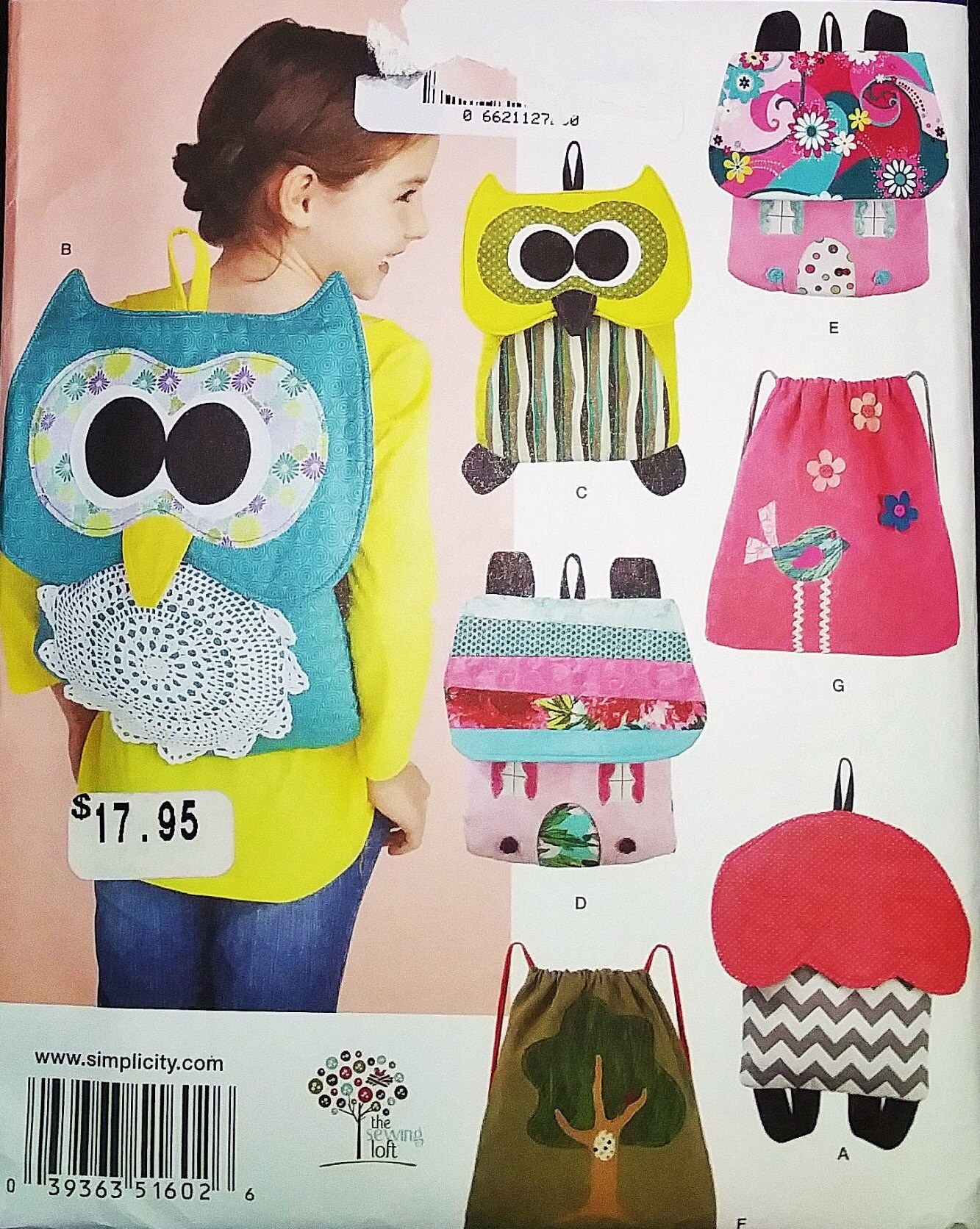 UNCUT Simplicity 1602 Child's Backpacks Sewing Pattern - Etsy