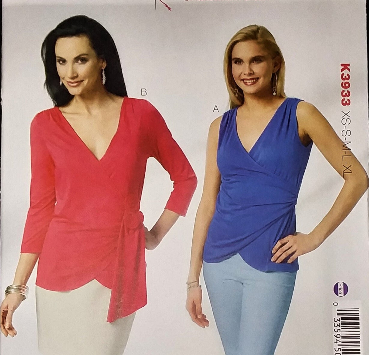 UNCUT Kwik Sew K3933 Misses' Tops Sewing Pattern - Etsy UNCUT Kwik Sew K3933 Misses' Tops Sewing Pattern - Etsy