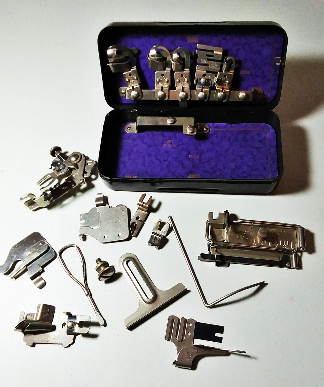 Vintage GREIST Sewing Machine Attachments With Case Etsy