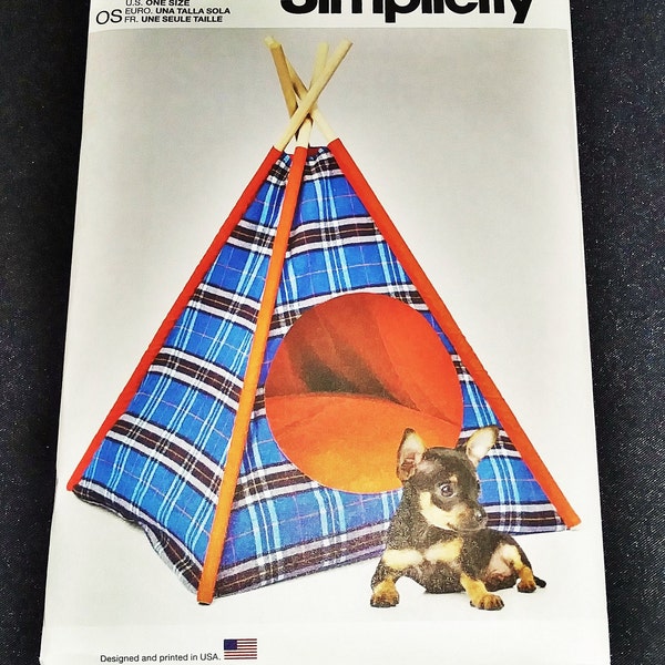 UNCUT Simplicity S9529 Pet Tent Sewing Pattern