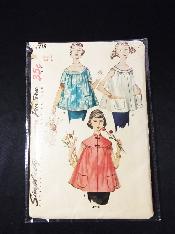 Vintage SIMPLICITY 4718 Maternity Jackets Sewing Pattern - Etsy