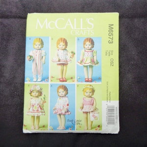 UNCUT McCall&#39;s 3627 18&quot; DOLL Clothes Sewing PATTERN