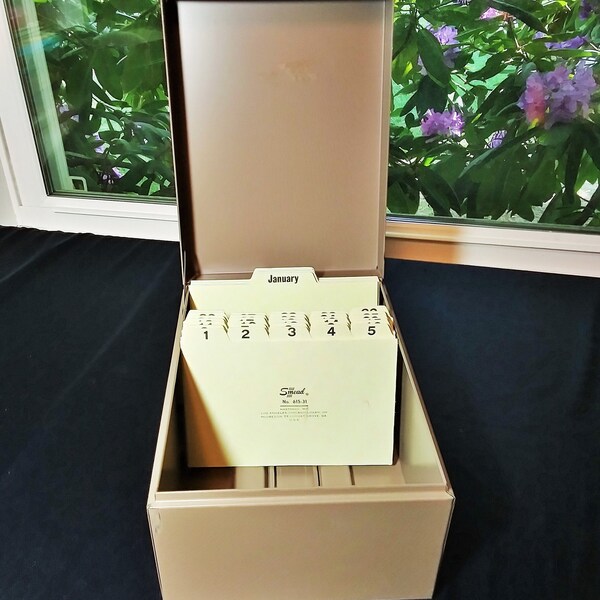 Address File Box - Etsy