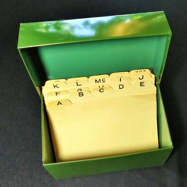 Address File Box - Etsy