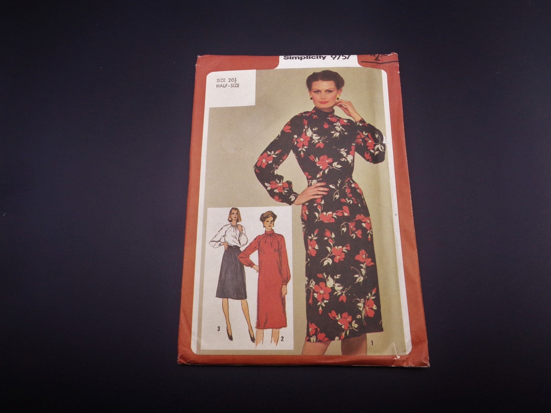 UNCUT Simplicity 9757 Misses Half Size Dress Sewing Pattern - Etsy