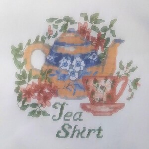 Unopened Waste Canvas Kit by Candamar Designs &quot;TEA SHIRT&quot;