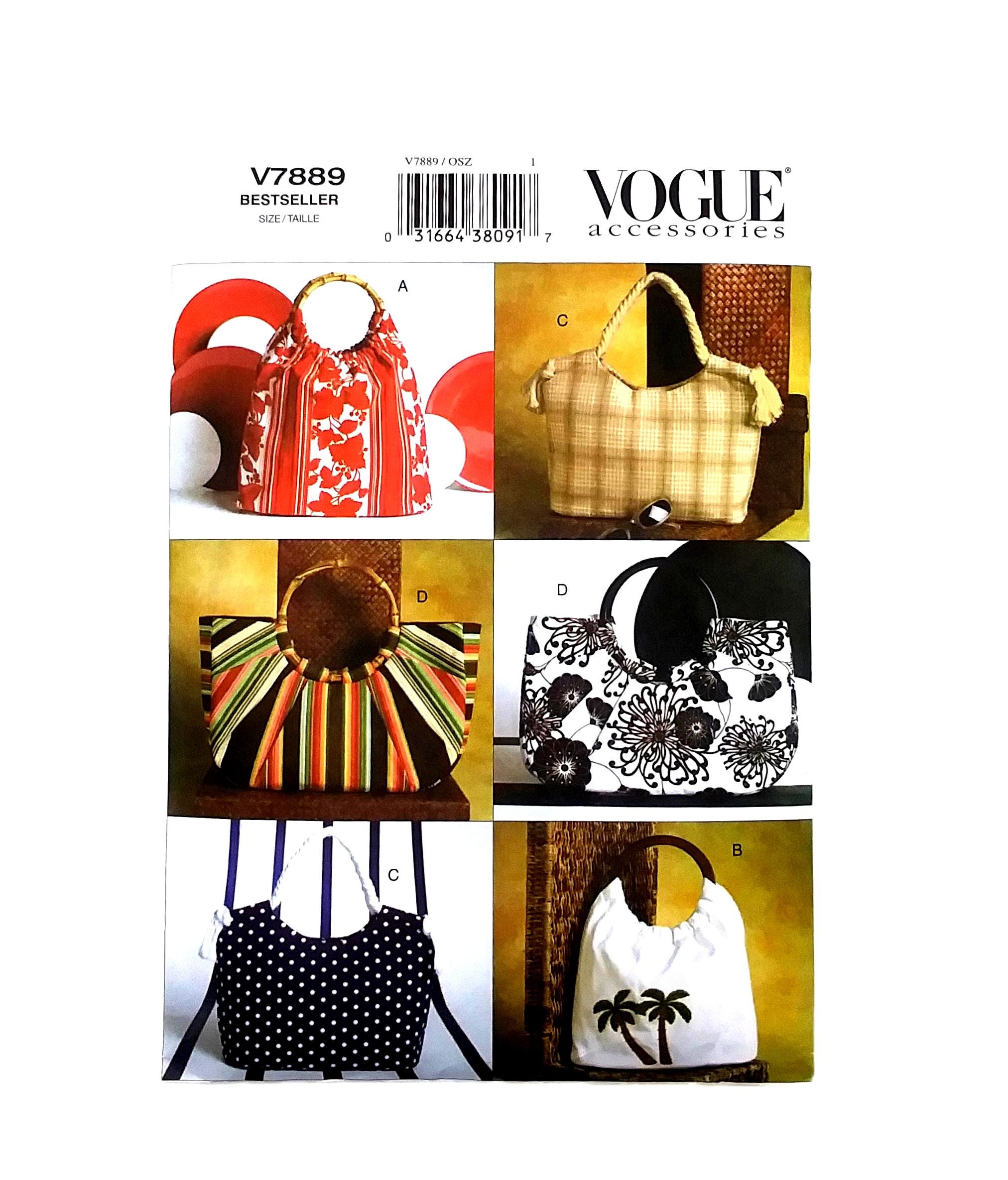 UNCUT Vogue V7889 Accessories Sewing Pattern - Etsy