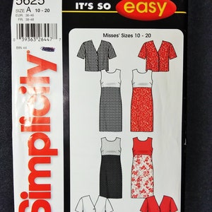 UNCUT Simplicity 5625 Misses Dress and Jacket Sewing Pattern