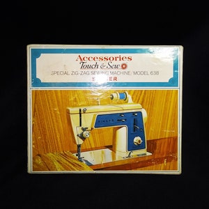 Vintage SINGER Touch & Sew speciale Zig Zag/Model 638 ACCESSOIRES