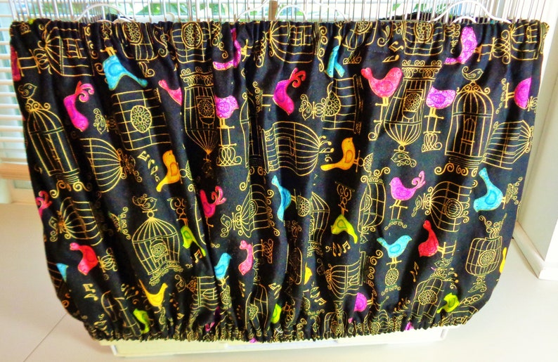 Extra LARGE Bird Cage Skirt in Black with Gold Bird Cages Etsy