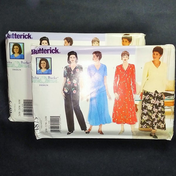 UNCUT Butterick 4875 Women's/Women's Petite Dress, Top, Skirt & Pants Sewing PATTERN