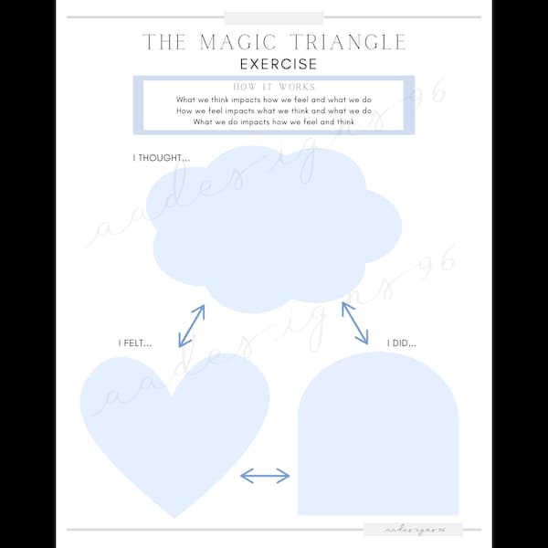 Cognitive / Magic Triangle Therapy Exercise for Kids