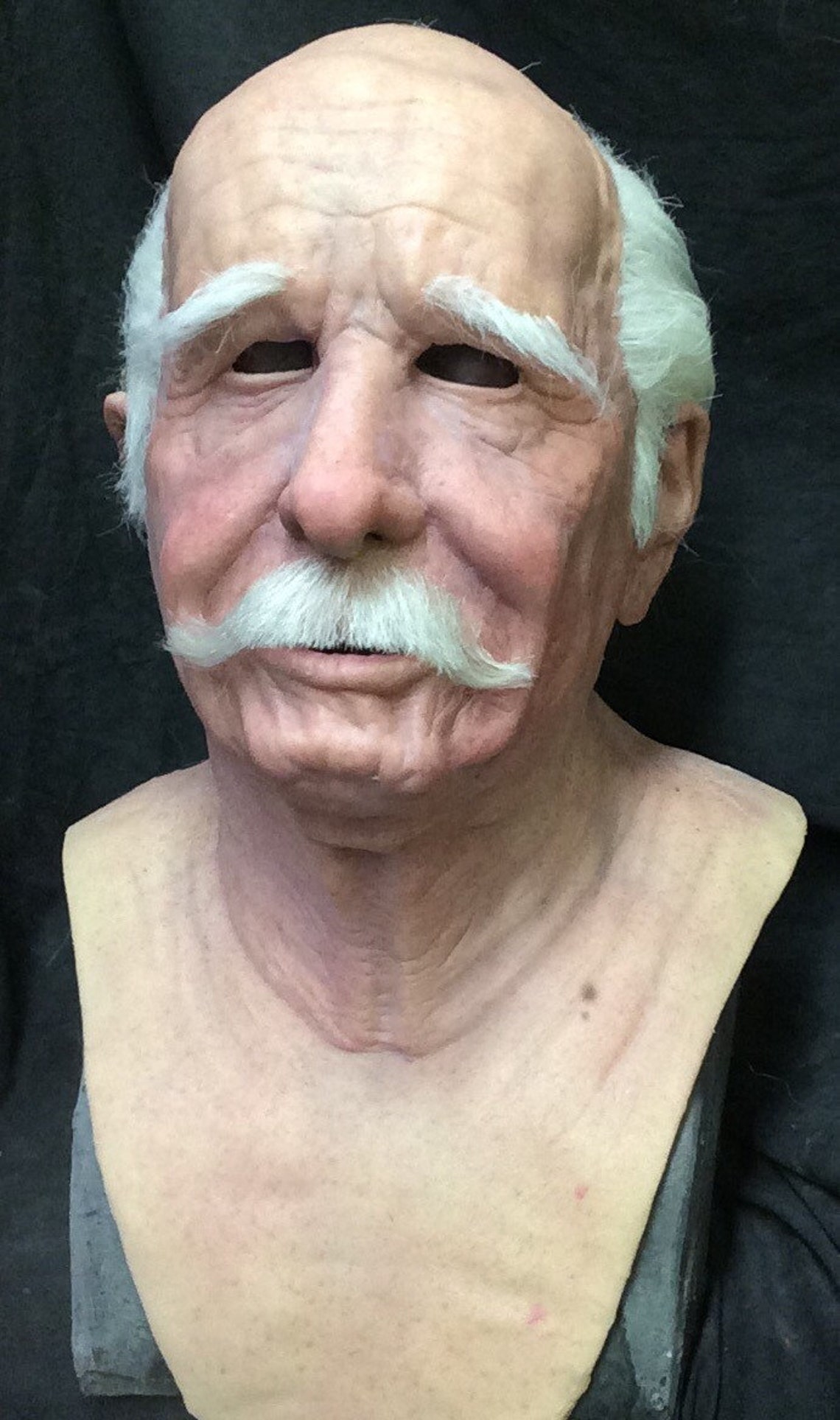 Deluxe Ernie old man silicone life like mask made to order Etsy