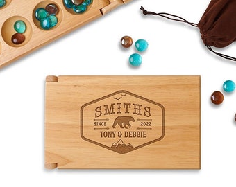 Bear Couple Names Mancala Game Set