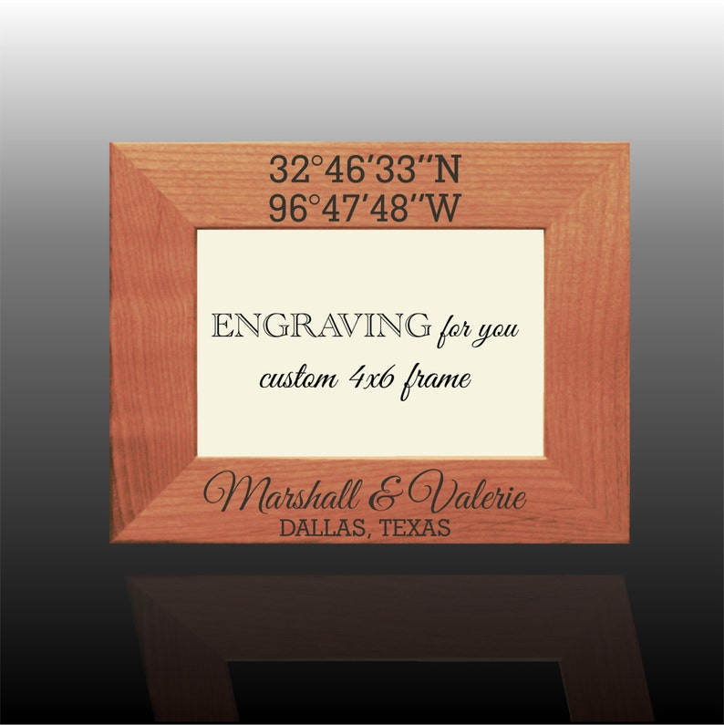 Coordinates Personalized Frame Longitude Latitude Nautical Image 0