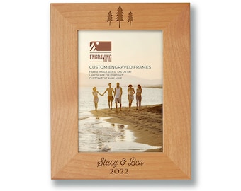 Wooden Personalized Picture Frame Trees