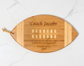 Football Cutting Board  Gift for Coaches