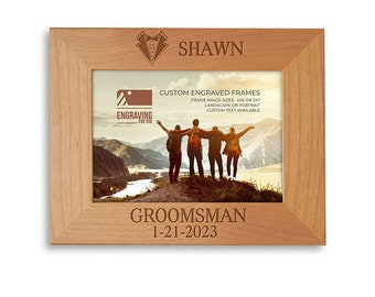 Personalized Tuxedo Wedding Frame - Best Man & Groomsmen Gifts