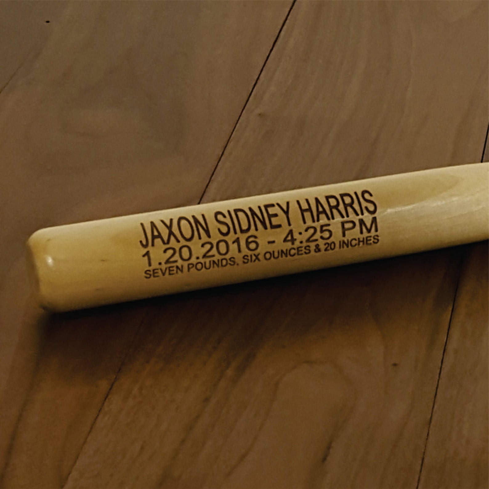 Personalized Engraved Baseball Bat for Baby Birth Etsy