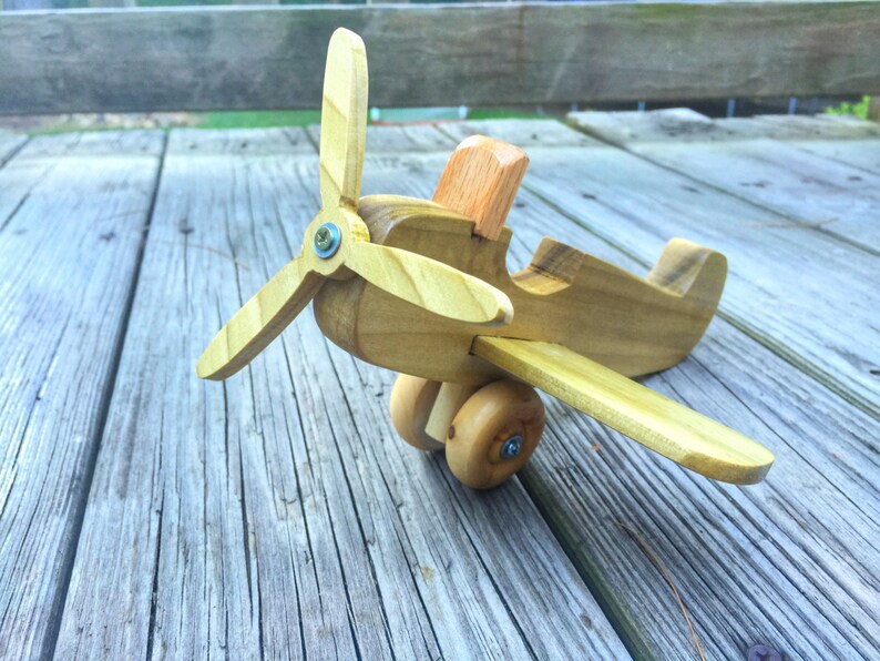 Wooden Toy Plane Handmade Toy Propeller Plane Kids Toy Etsy